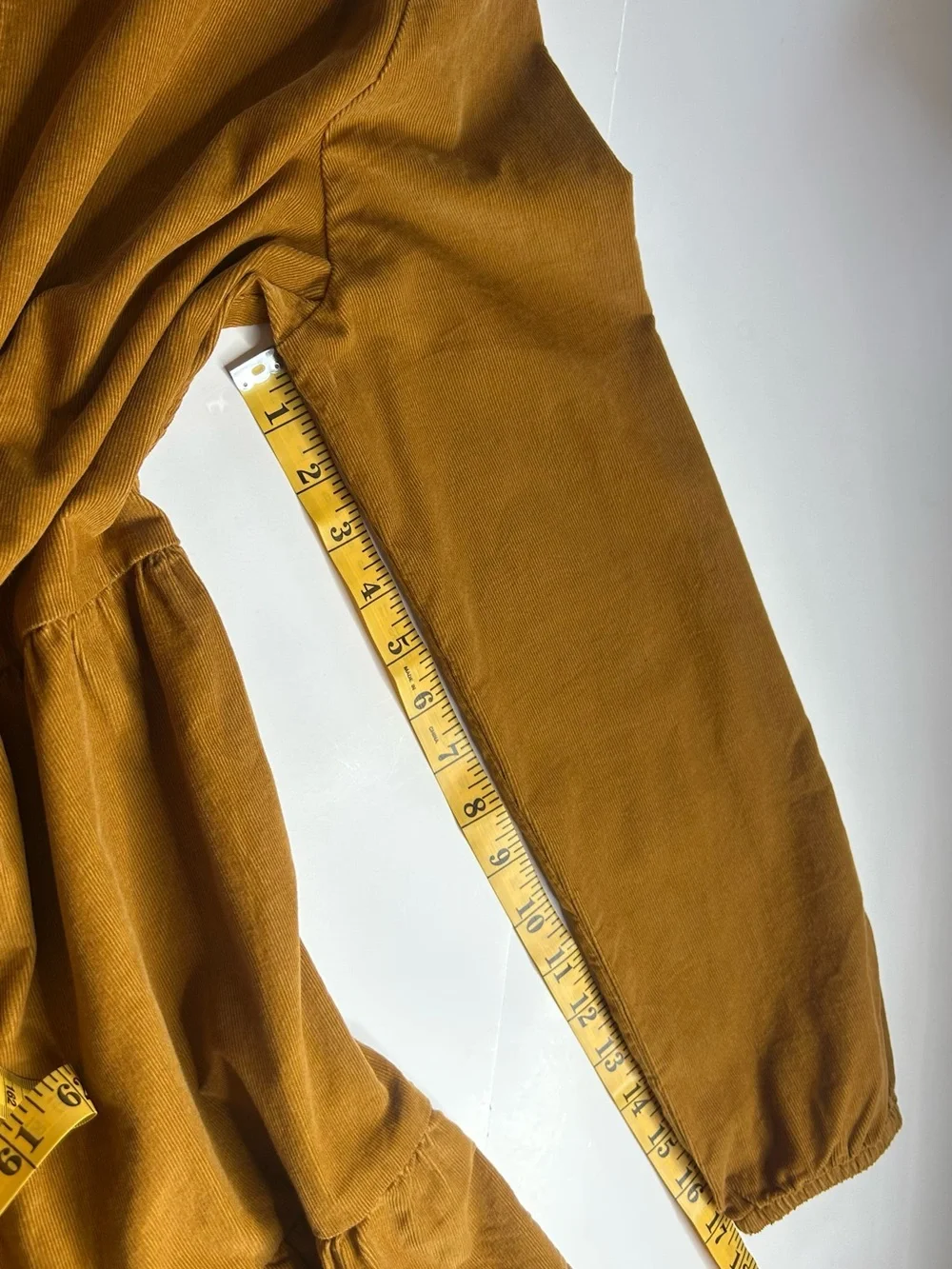J. Crew NWT Camel Corduroy Tiered Long Sleeve Dress Sz 8 Cottagecore Western